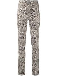 Isabel Marant брюки с зебровым принтом