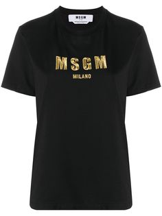 MSGM футболка с короткими рукавами и логотипом