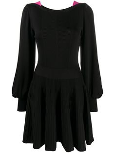 MSGM трикотажное платье мини в рубчик