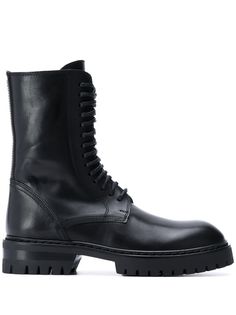 Ann Demeulemeester ботинки на шнуровке в стиле милитари