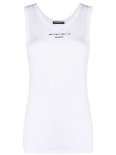 Ann Demeulemeester топ без рукавов с логотипом
