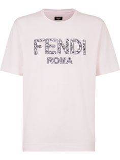 Fendi футболка с логотипом