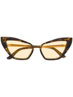 Dolce & Gabbana Eyewear солнцезащитные очки в оправе кошачий глаз черепаховой расцветки