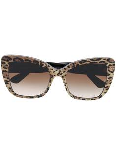 Dolce & Gabbana Eyewear солнцезащитные очки с леопардовым принтом