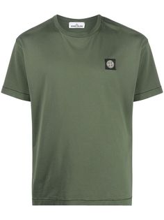 Stone Island футболка с нашивкой-логотипом