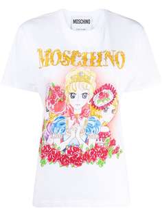 Moschino футболка с принтом