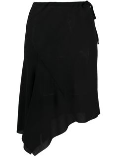 Ann Demeulemeester юбка асимметричного кроя с завязками