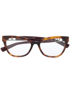Valentino Eyewear очки в квадратной оправе с логотипом VLogo