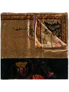Pierre-Louis Mascia бархатный шарф с цветочным принтом