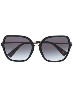 Valentino Eyewear солнцезащитные очки в массивной оправе