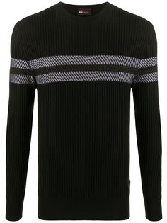 Ermenegildo Zegna полосатый джемпер в рубчик