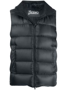 Herno стеганый жилет с капюшоном