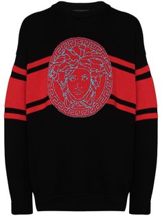 Versace свитер с принтом Medusa