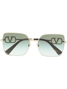Valentino Eyewear солнцезащитные очки VA2041 в квадратной оправе