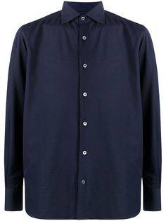 Ermenegildo Zegna саржевая рубашка