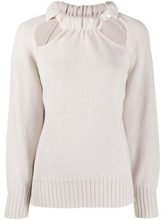 Jil Sander джемпер с вырезами