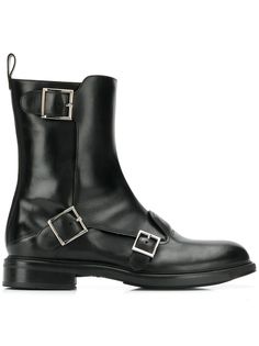 Santoni ботинки с ремешками с пряжками