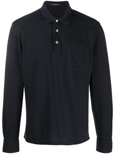 Ermenegildo Zegna рубашка поло с длинными рукавами