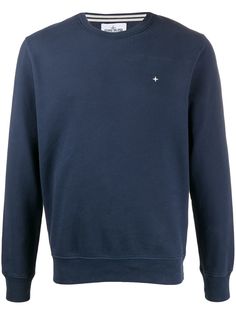 Stone Island толстовка с вышитым логотипом