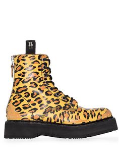 R13 ботинки с леопардовым принтом