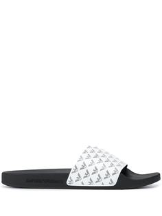 Emporio Armani шлепанцы с монограммой