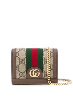 Gucci кошелек Ophidia GG на цепочке