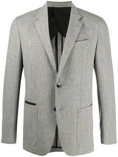 Ermenegildo Zegna пиджак с узором в елочку
