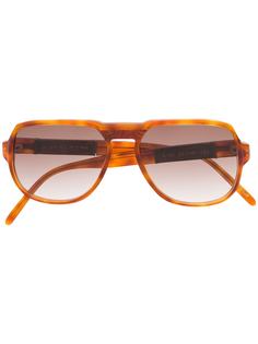 Givenchy Pre-Owned солнцезащитные очки-авиаторы 1980-х годов черепаховой расцветки