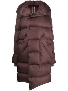Rick Owens пуховик с капюшоном