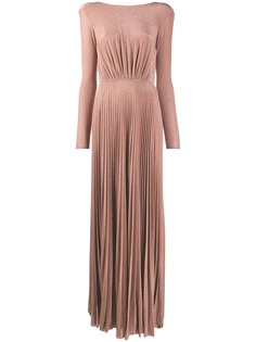 Elisabetta Franchi плиссированное платье с открытой спиной