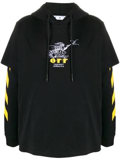 Off-White худи с принтом