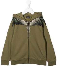 Marcelo Burlon County Of Milan Kids худи на молнии принтом Wings