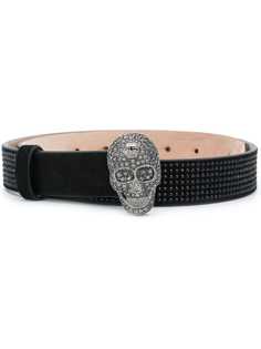 Philipp Plein ремень с декором Skull и кристаллами