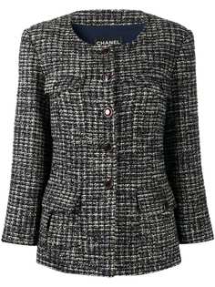 Chanel Pre-Owned твидовый жакет