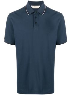 Ermenegildo Zegna рубашка поло с вышитым логотипом