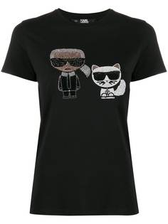 Karl Lagerfeld футболка Ikonik Karl & Choupette