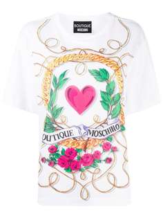 Boutique Moschino футболка с графичным принтом