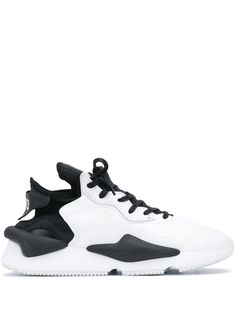 Y-3 кроссовки на шнуровке с контрастными вставками