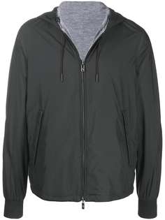 Ermenegildo Zegna двусторонняя куртка с капюшоном