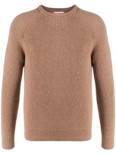 Brioni свитер в рубчик с круглым вырезом