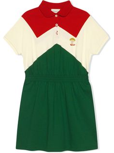 Gucci Kids платье с вышивкой