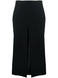 Jil Sander многослойная юбка A-силуэта с разрезом
