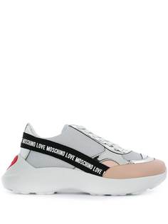 Love Moschino массивные кроссовки со вставками