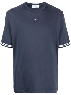 Stone Island футболка с контрастной отделкой