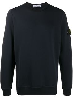 Stone Island толстовка с нашивкой-логотипом