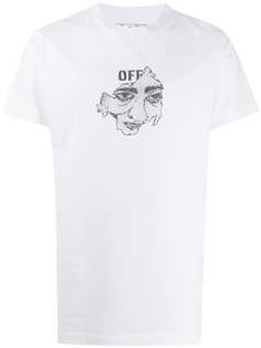 Off-White футболка с принтом