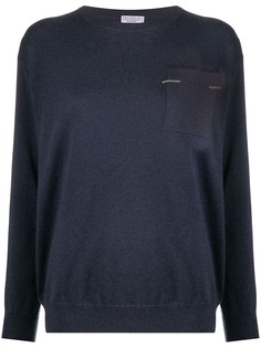 Brunello Cucinelli кашемировый джемпер с круглым вырезом