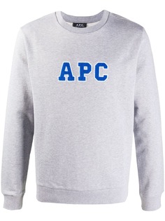 A.P.C. толстовка с вышитым логотипом