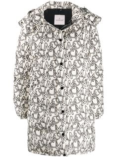 Moncler пуховик с монограммой