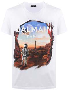 Balmain футболка с принтом Parisian Dystopia